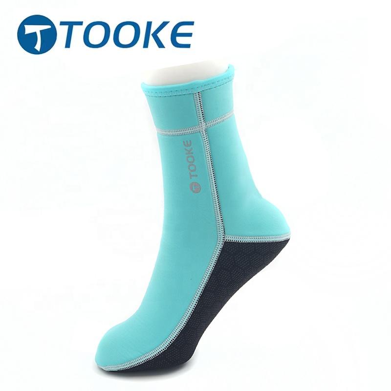 Custom Logo Keep Warm 3mm Neoprene Scuba Freediving Long Diving Socks for Beach Outdoor Sports