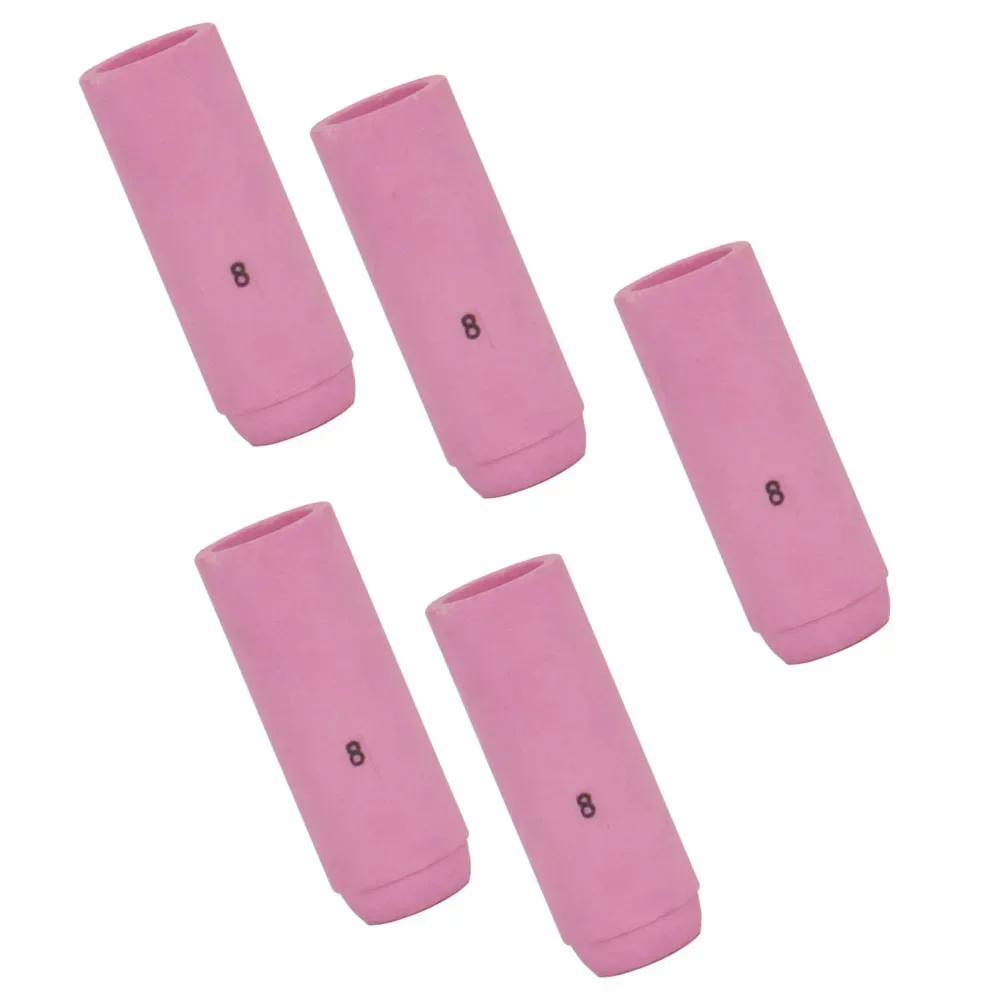 Set of 5 For TIG Alumina Nozzles Shield Cups 10N46 with 12 5mm Orifice for WP 17 18 26 and Compatible For TIG Welding Equipment