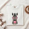 T-shirt Graphique Zèbre Animaux Mode Cadeau Femme T-shirt Cartoon T-shirt Zèbre Fan de la Faune Style Tshirt Cartoon Art Pop Lunettes de Soleil