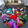 Among Us,Round Area Rug,Carpet Rug for Living Room Bedroom Sofa Playroom Decor,Non-slip Floor Mat