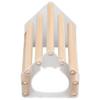 Pet Hamster Wooden House Small Pet Cage Hideout Hut for Hamster Golden Silk BearSmall