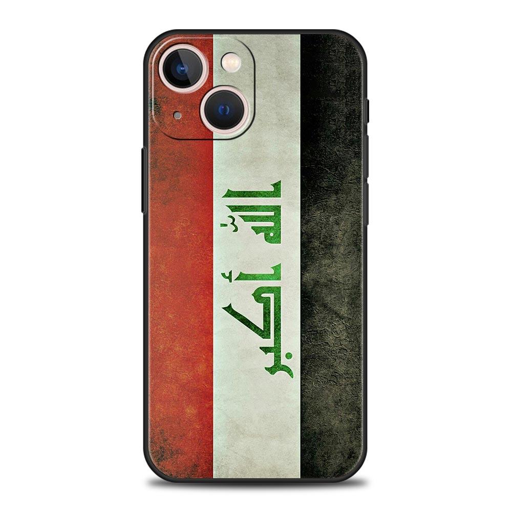 Saddam Hussein Iraq Flag For iPhone 11 12 13 15 16 14 Pro Max Phone CaX XR XS 7 8 Plus 2020 Black Soft Silicone Cover Funda