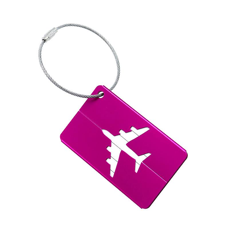 Aluminium Alloy Travel Luggage Tags Baggage Name Tags Suitcase Address Label Holder Metal Luggage Tag Travel Accessories