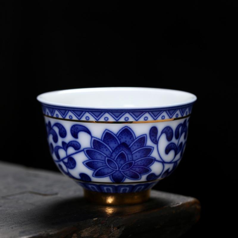 Chinesisches Porzellan Jingdezhen Vintage Ästhetische Teetasse Teegeschirr Teeware Keramikglasur Für Kung Fu Oolong Tieguanyin Puer Weißer Tee