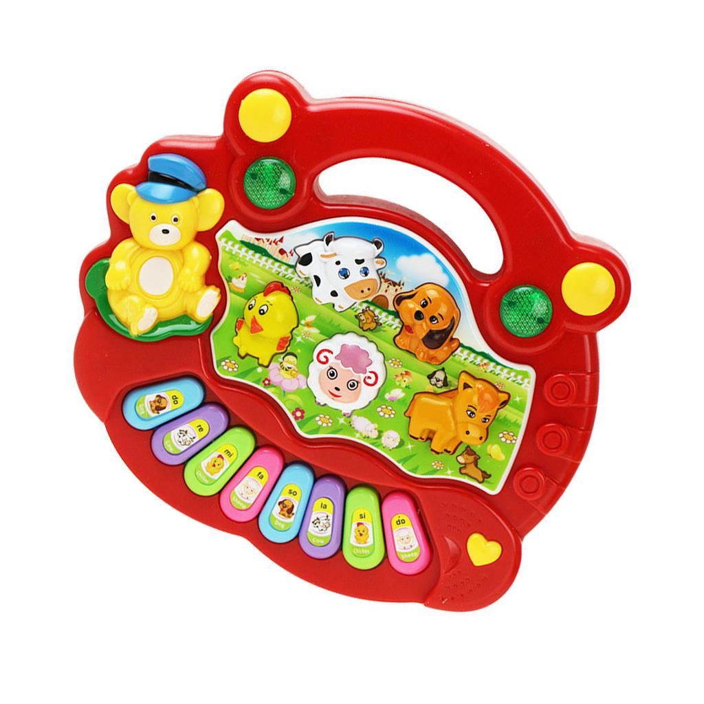 Electronic Baby Instrument Farm Animal Keyboard Toy Children Educational Musical Instrument Toys