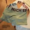 Men's Spring and Summer Fashion Letter Pure Cotton Breathable Mid Waist Flat Angle Underwear