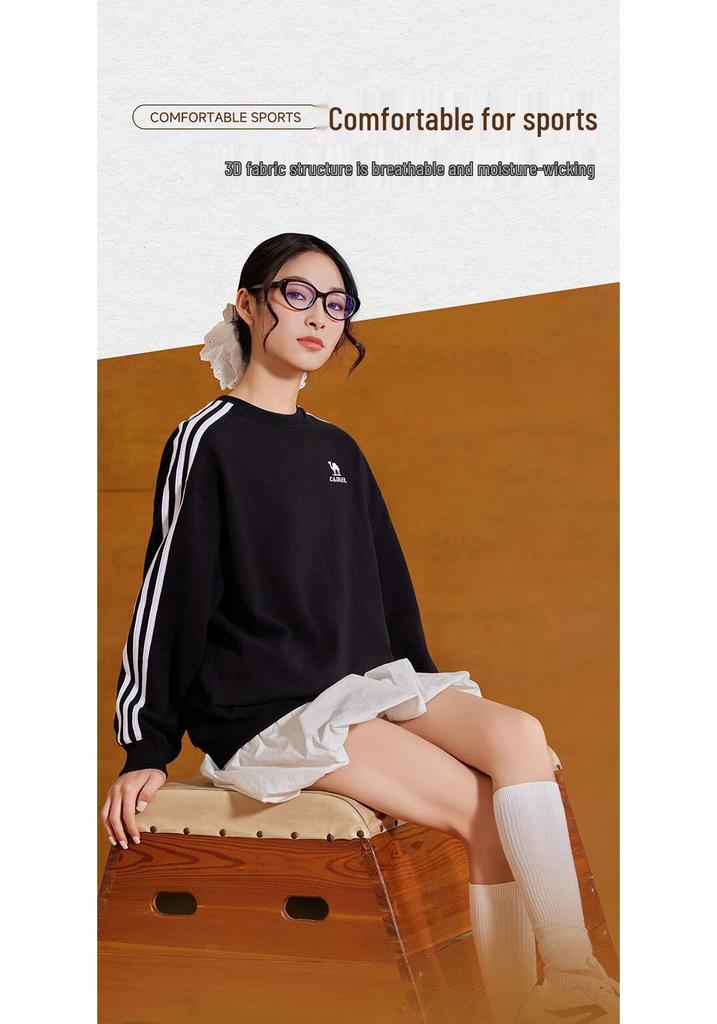 CAMEL Women's Crewneck Pullover Sweatshirt