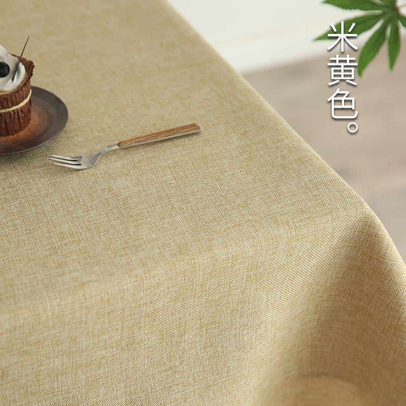 

Скатерть Доступная Роскошь Стиль Хлопково-Льняная Ткань Лен Скандинавский Однотонный Скатерть на Кофейный Столик Необычная Скатерть Минималистичный Инстаграм-Стиль Beige 90*90cm