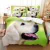 Set Copripiumino 3D Cavalli/Cane da Compagnia/Carlino per Singolo Matrimoniale 100% Fibra di Bambù Set Copripiumino 3 Pezzi Dropship Biancheria da Letto Set Letto