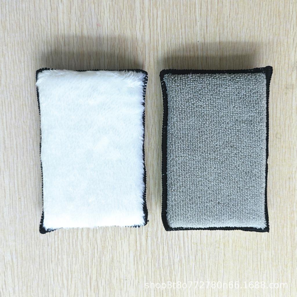 Car Interior Cleaning Sponge Wipe Polyester Silk Brush Towel Cloth Sponge Block Car Wash Sponge Cleaning Tool