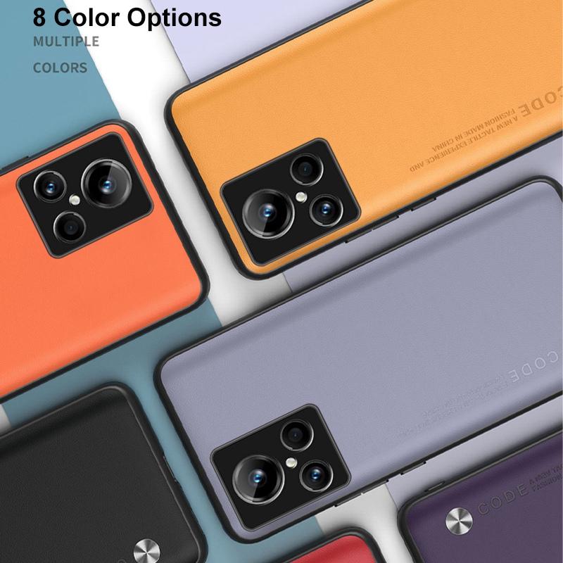 Luxury Leather Phone Case For Realme GT 2 GT2 Master Explorer Edition Cover Silicone Case For Realme GT Neo 2 2T 3 3T GT2 Pro