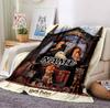 Custom Name Wizard World Flannel Blanket Throw Blanket Soft Warm Sofa Bed home Decor Unique Gift