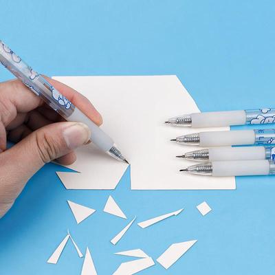 1 Piece Press Cartoon Bear Art Utility Knife Pen Knife Paper Cutting Tool Craft Tools Precision Sticker Cutter School Supplies