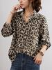 2026 New Elegant Women's Chiffon Leopard Print Slimming Top
