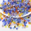 Multicolor Flat Bead Set: DIY Bracelet Spacer & Crystal Glass Beads In 4/6/8 Sizes