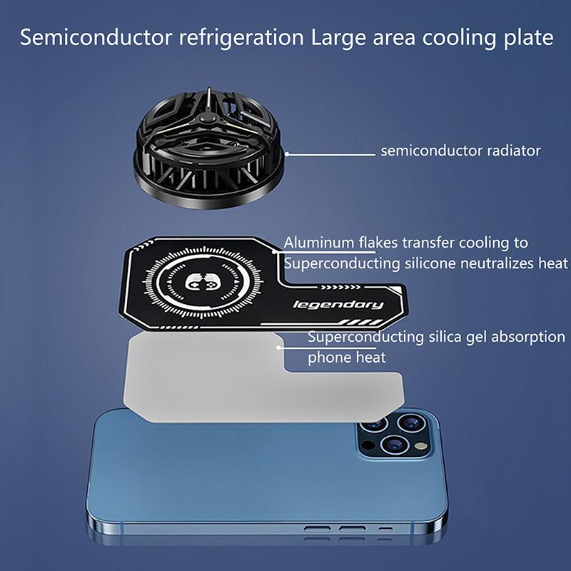 Reusable Magnetic Suction Mobile Phone Cooler Plate Radiator Heat Sink Extend Cooling Area Ultra-thin Cooling Radiating Sticker