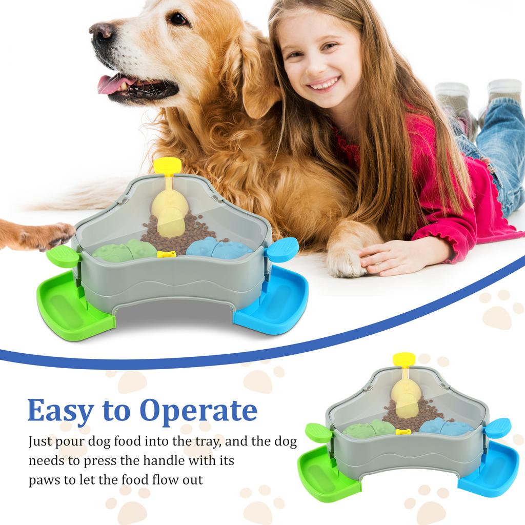 Pet Toy Pet Press Type Slow Feeder with Nonslip Base Creative Interactive Dog Food Feeder Toy for Cat Dog Training Pet Supplies