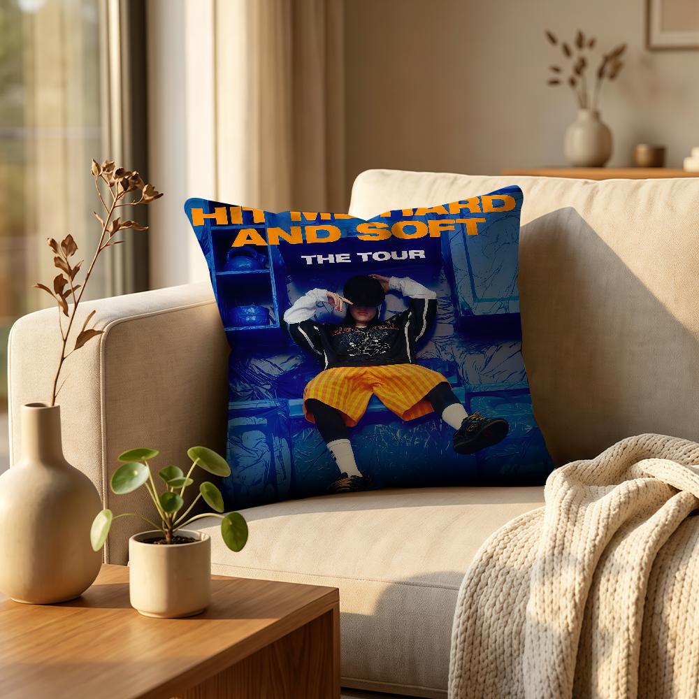 American singer BBillieGirl Eeilish cushion cover Comfortable Decorative For Bedroom Living room Dormitory Picnic and Holiday