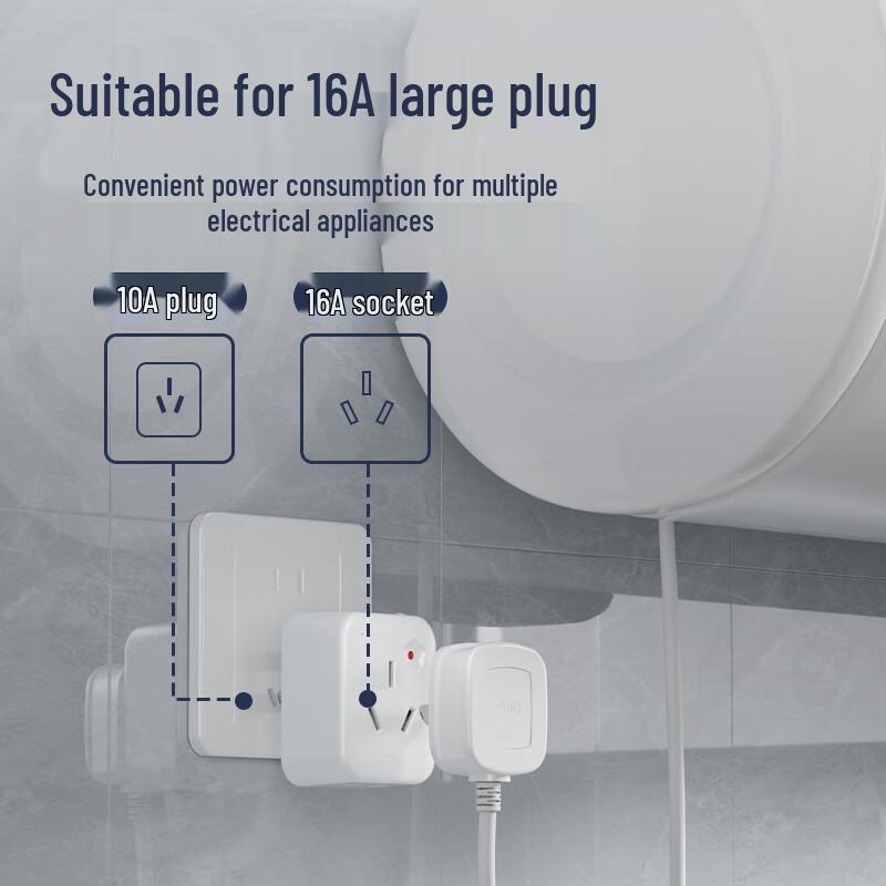 Deli 16A High-Power Electrical Solutions CN plug (adapter included)