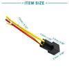 ACROPIX Car Relay 4 Pin 80A Universal Car Vehicle Motor with Fuse Relay Harness Black 1 Pack