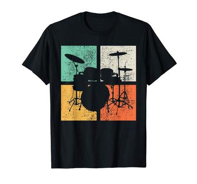 Bubeník Tričko Drumline Tričko Bicí souprava Tričko Dárek Vintage Homme topy Nový potisk Tričko Pánské s krátkým rukávem Horké kapelní trička