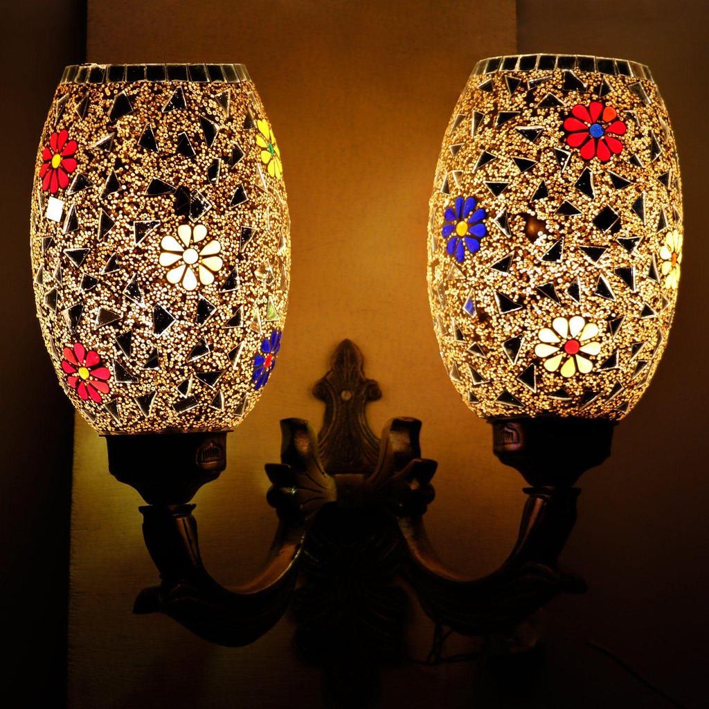 Wall Lamp, Multicolour, Ball Shape(AC, Glass)