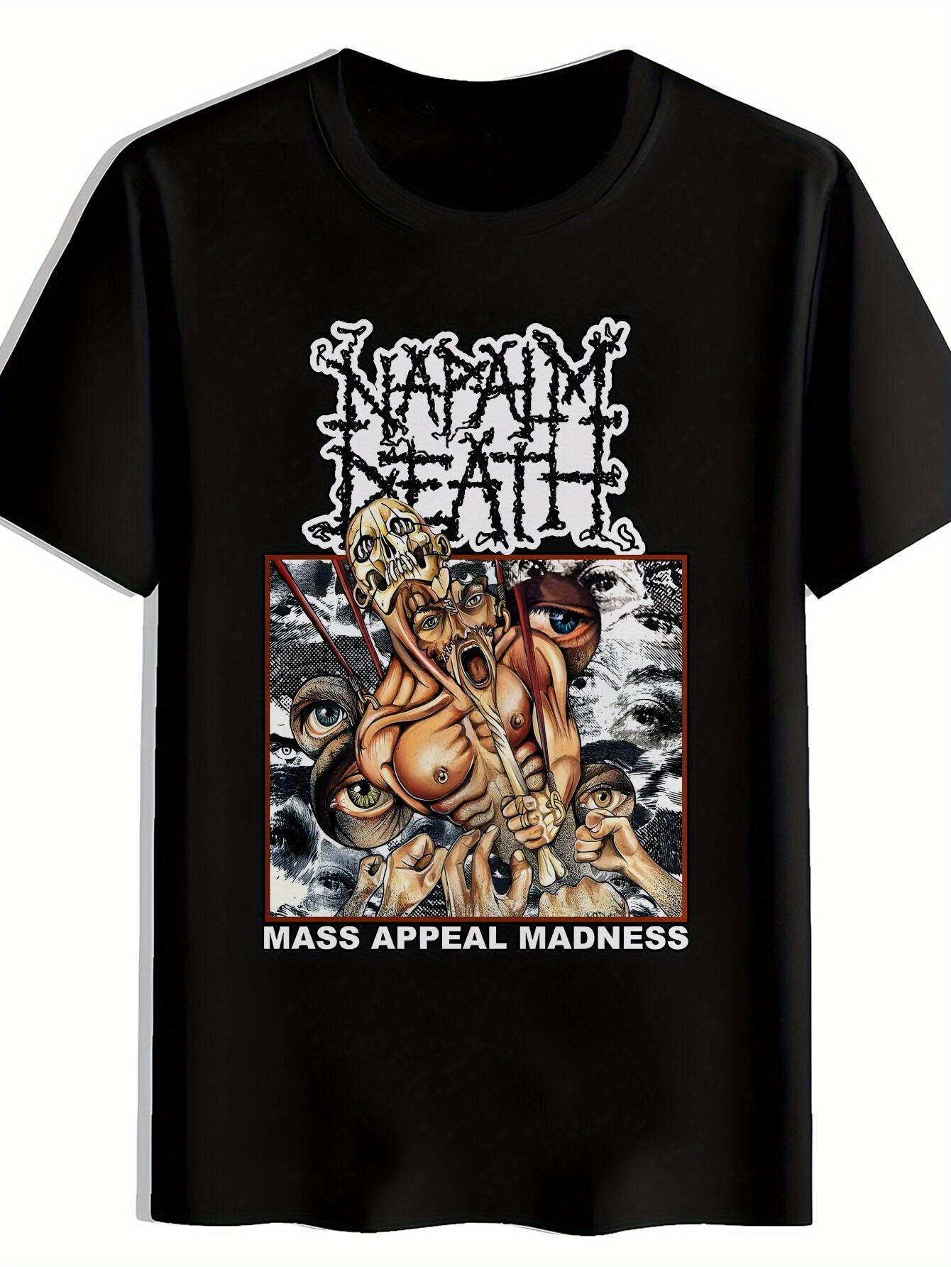 [Vintage Rock Tee] Black Graphic T-shirt | Vintage Rock Band Design M