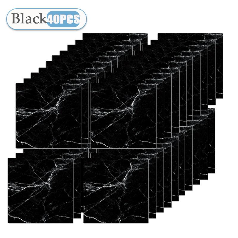10-50PCS Marble Style Floor Stickers Thickened Self-adhesive Flooring Wear-resistant PVC Flooring Stickers Household Floor Mats