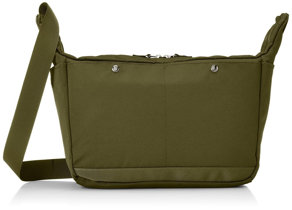 Anello ANYTIME ATS0982 Shoulder Bag, A4 Size, Water-Repellent, Multi-Storage, Olive