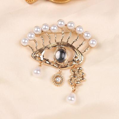 Teufelsauge Fransen Brosche Mode Barock Anzug Mantel Eye Pin Zubehör