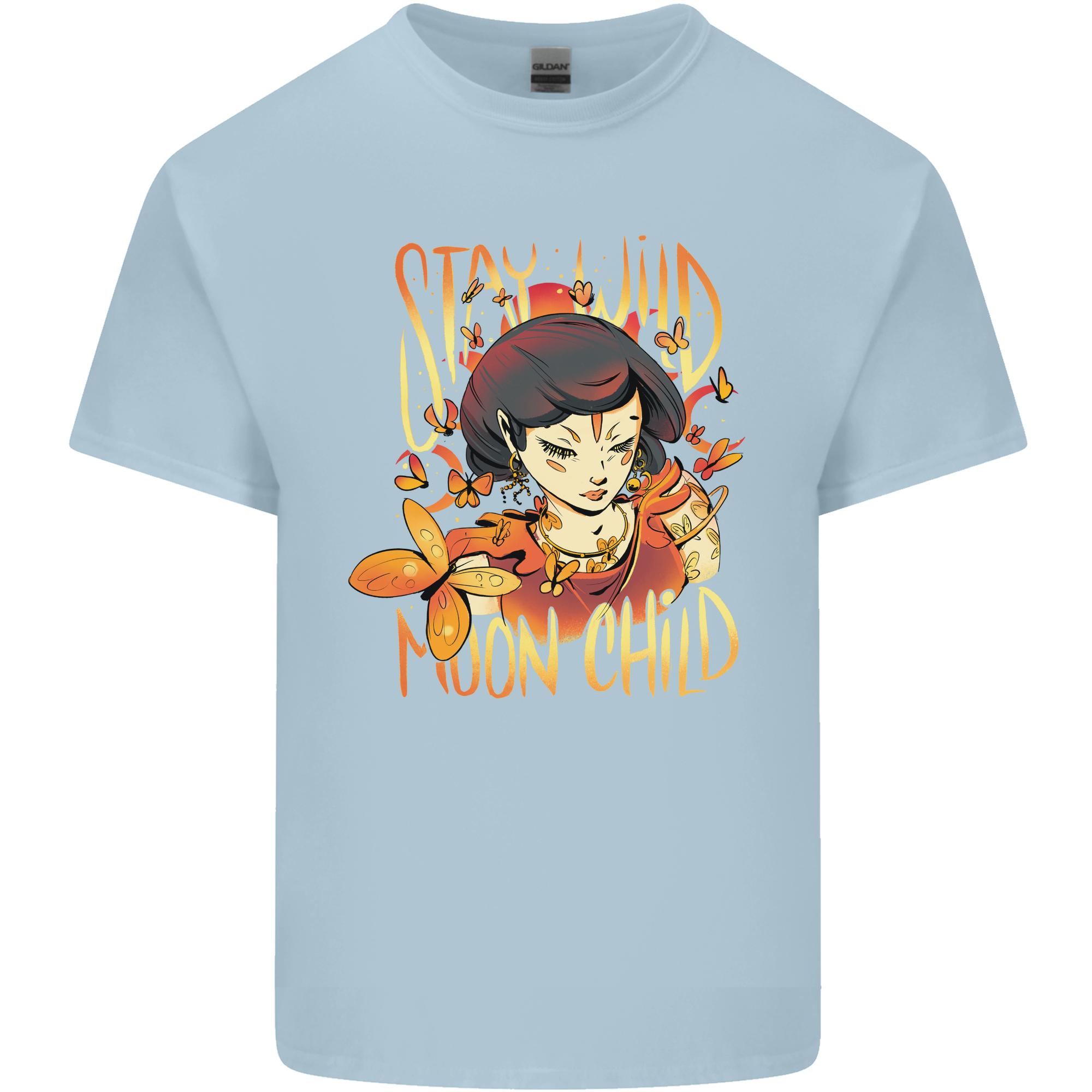 Stay Wild Moon Child Cancer Star Sign Zodiac Unisexs Light Cotton TShirt S