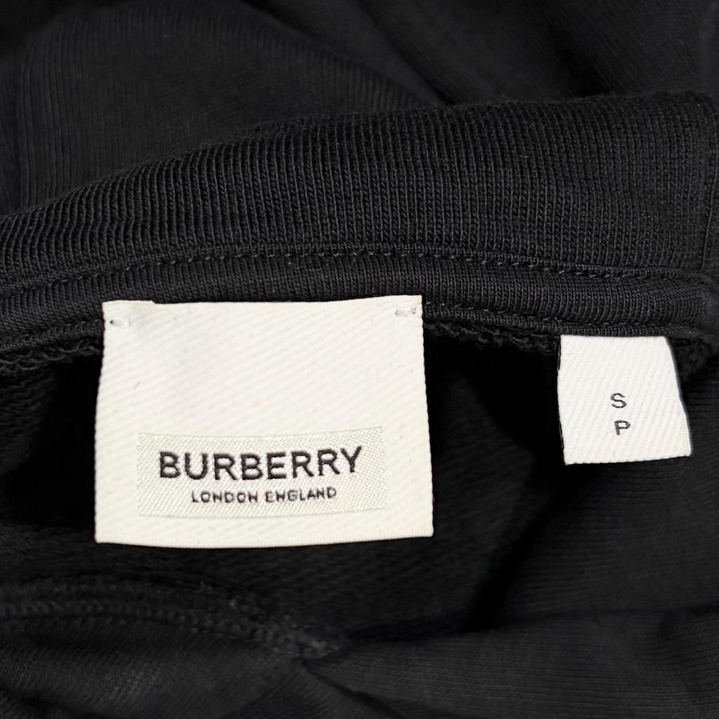 BURBERRY Pullover Hoodie Black Men's Size S Model 8057100