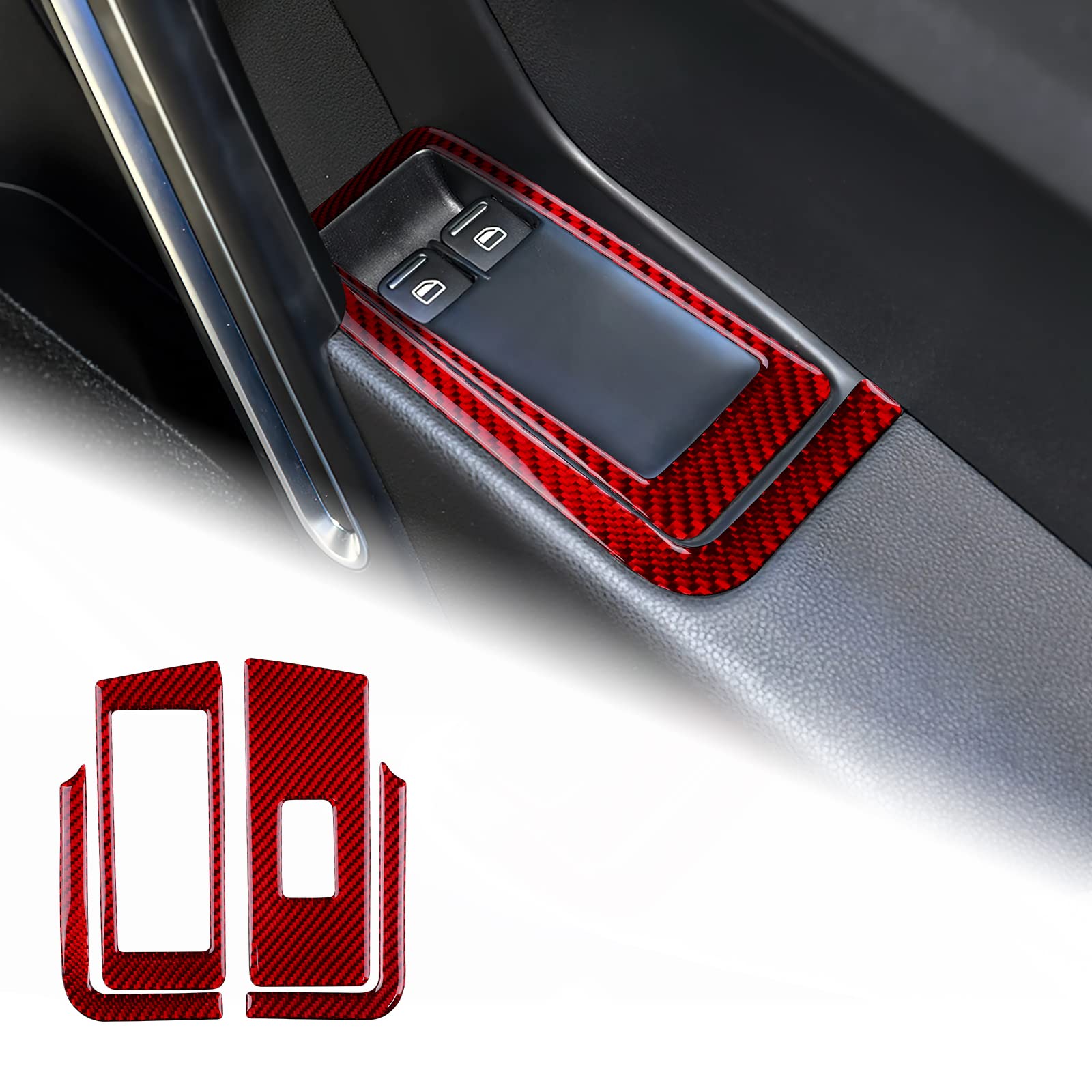 

AIRSPEED Volkswagen The Beetle 2012-2019 Accessories Real Carbon Fiber Car красный