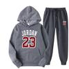 Trendy Hoodie With Velvet Men Women Loose Set