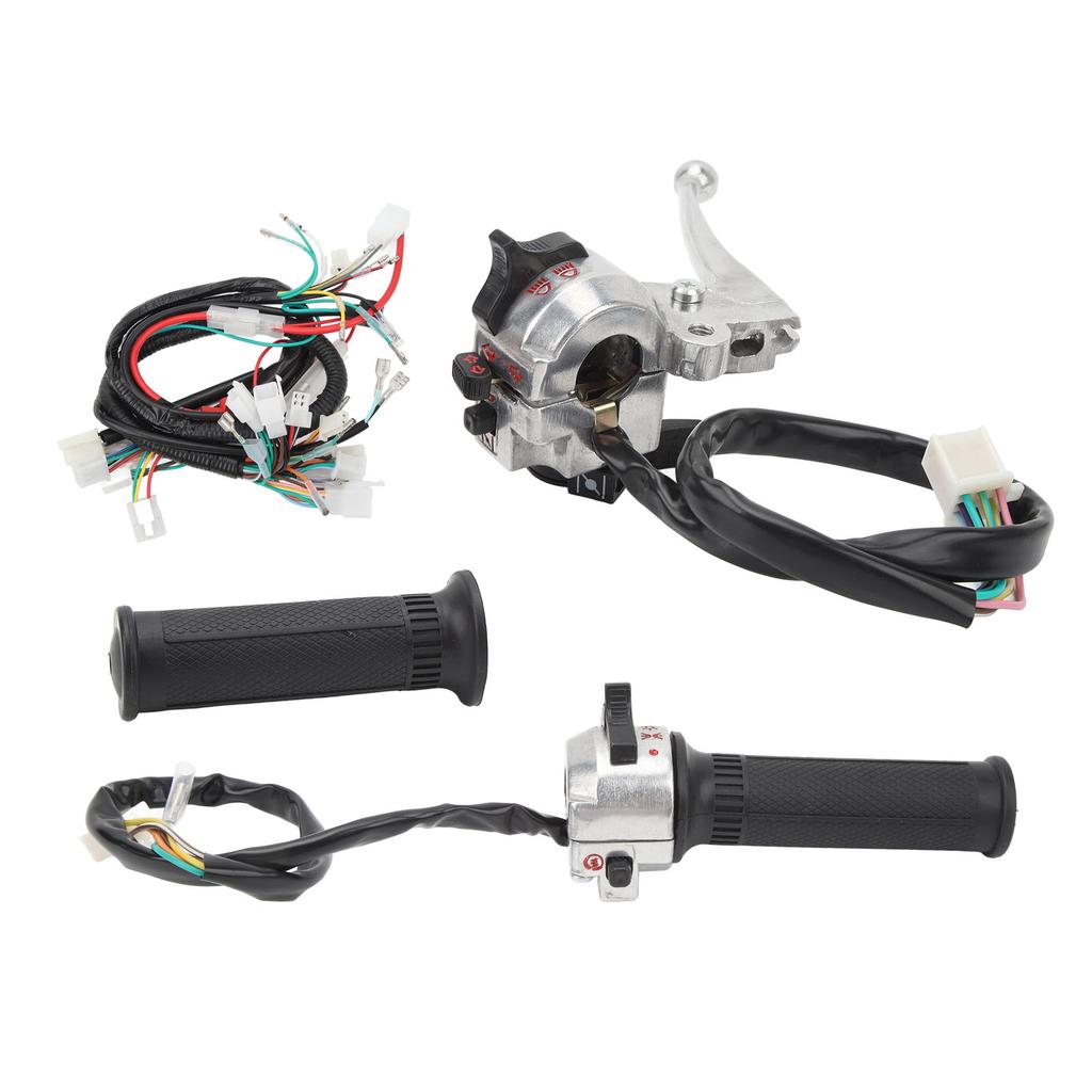 4PCS Engine Harness Kit 22mm Handle Control Switch Wiring Harness Replacement For MONKEY Z50 50cc