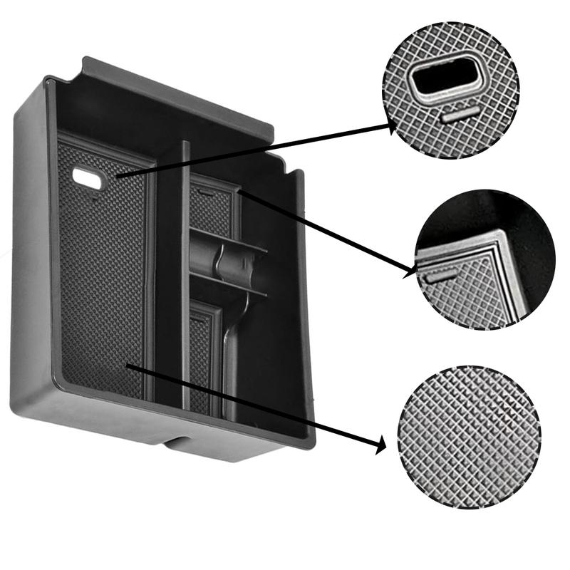 Car Center Console Armrest Storage Box For Hyundai Tucson -2024 Gas Limited Gas SE/SEL/XRT Plug-in Hybrid All Trims