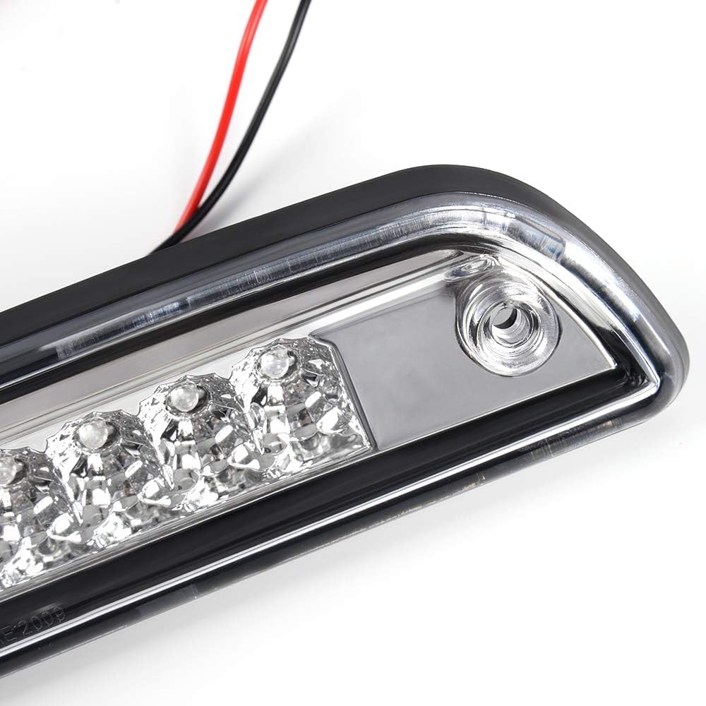 G-PLUS LED Rear Third 3rd Brake Light Compatible with Toyota Tacoma 1995-2017 High Mount Brake Light(Clear Lens Chrome Housing) 8157004030