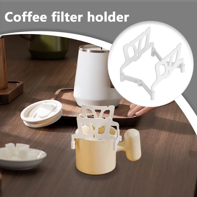 Foldable Coffee Filter Holder Reusable Lightweight Coffee Ear Drip Filter  Outdoor Paper Drip Holder Rack for Home Travel