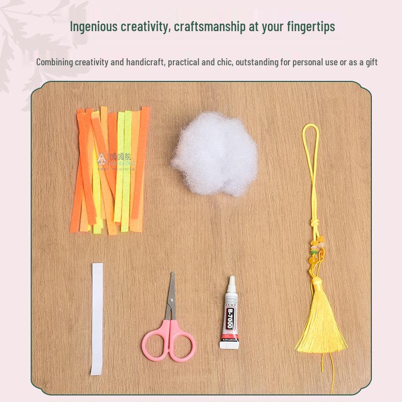 Creative Handmade Non-woven Zongzi DIY Kit for Children's Dragon Boat Festival Activities and Decorative Pendant