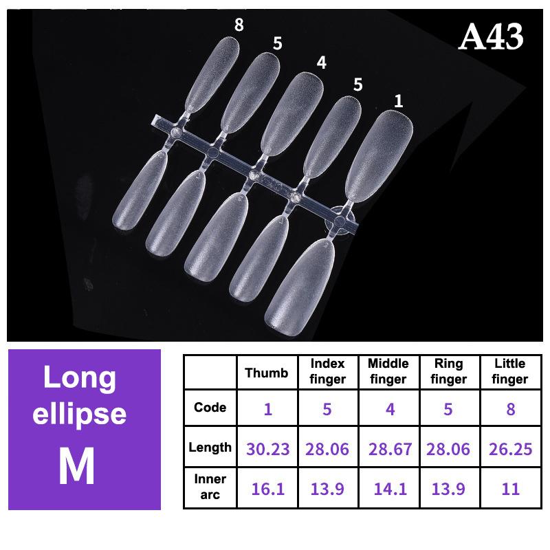 100Pcs/Box False Nails Transparent Press On Nails Coverage False Nails Tips Short Shaped Water Drop Full Sticker For Nails