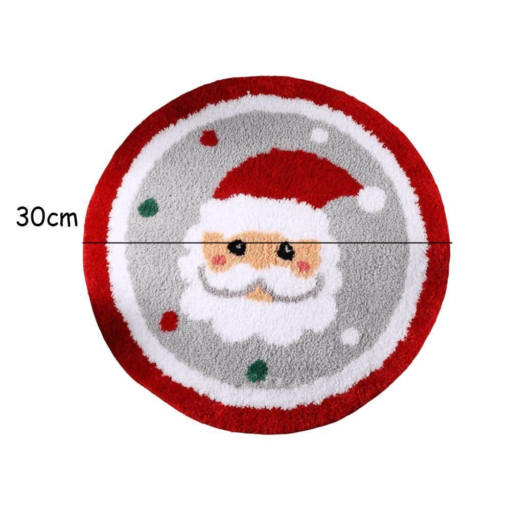 Absorbent Bathroom Mat Santa Claus Design Doormat Multi-functional Anti-slip Pad  Door Entrance