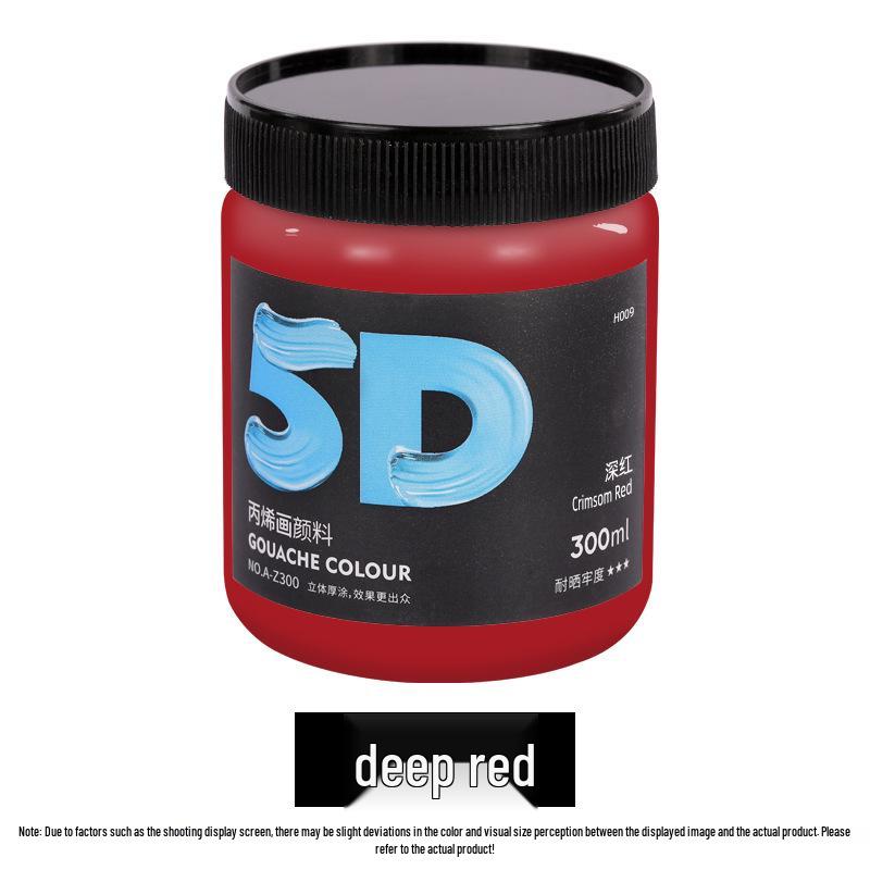 Lata de Pintura Acrílica de 300 ml: Impermeable, Ideal para Estudiantes de Arte, Proyectos de Bricolaje y Arte Pintado a Mano por Niños
