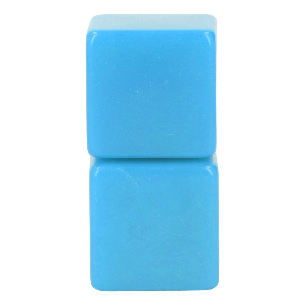 6Pcs Blank Dice Set Right Angle Plastic Hexahedral Cubes Classroom Board Game DIY Math Counting Teaching Party Favor