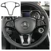 For Mercedes Benz A B C E GLA GLC CLA GLE GLS Class W246 W205 W213 X253 X156 Car Steering Wheel Cover Decoration Trim
