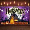 Spooky Decoration Gothic House Halloween Party Banner Photo Prop Material Haunted House Banner For Photo Shoot Costume Party
