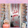 Frightening Halloween Blood Handprint Window Decor For Spooky Atmosphere And Rooms