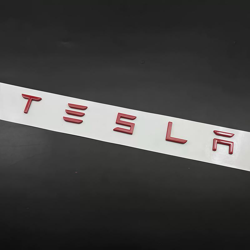 

3D Car Chrome Emblem Sticker Auto Trunk Decoration Badge Label For Tesla Model 3 Model Y Model S Model X Cybertruck SpaceX Coil