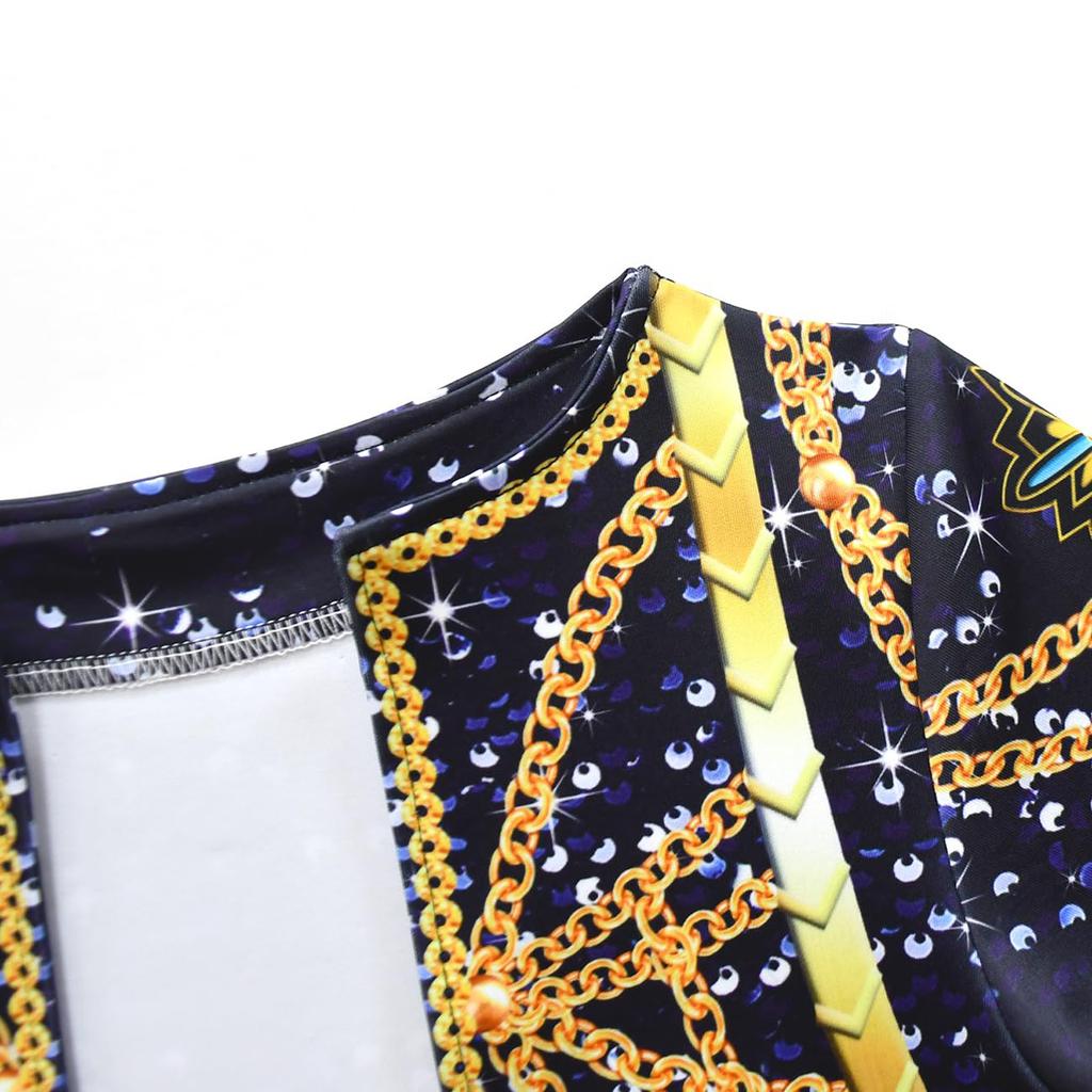 K-Pop Lovci démonů Rumi Cosplay Kostým Dětský Maškarní šaty Idol Dívky Zoey Cosplay Set 3D Tištěné Jevištní Dívka Halloweenské Oblečení