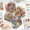 Herr. Papier, Architektonische 3D-Landschaftsaufkleber im traditionellen chinesischen Stil, DIY Handgemachte Miniaturen-Szenen-Dekorationsaufkleber