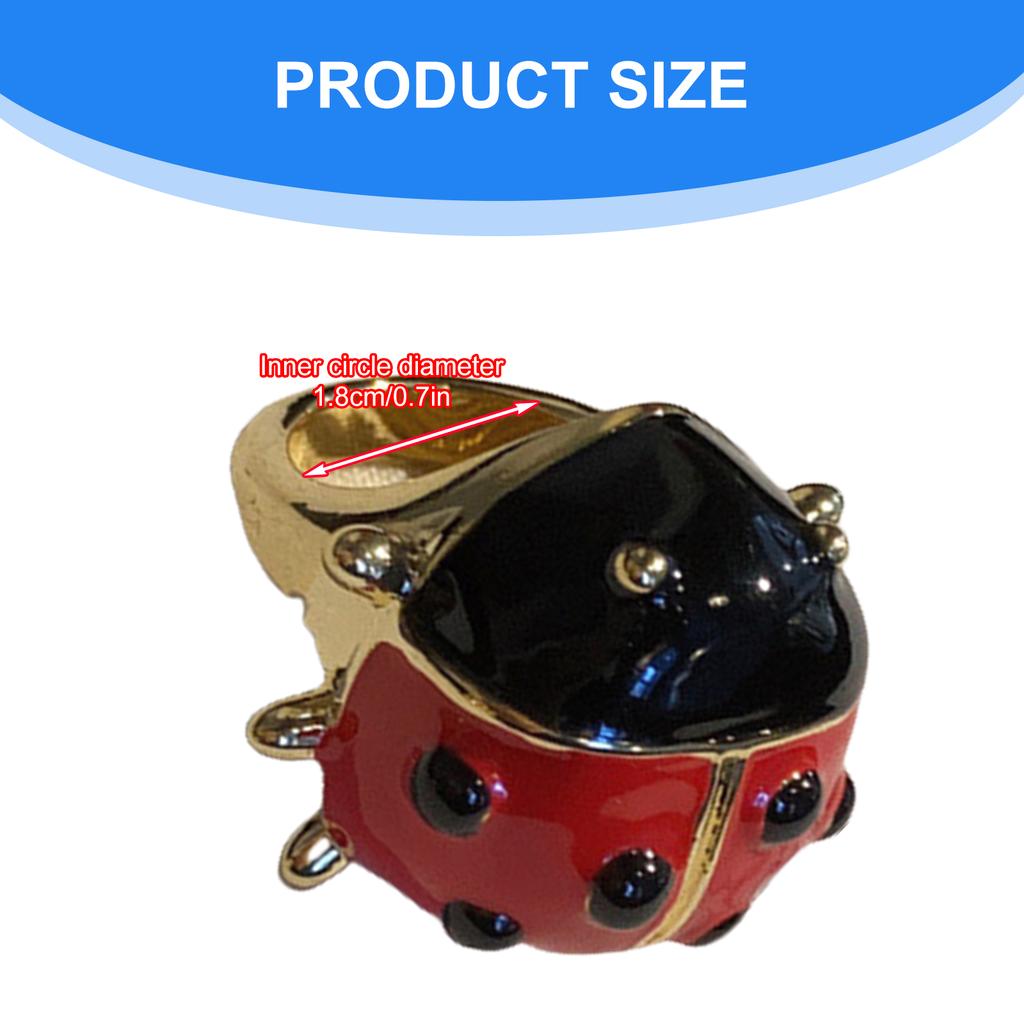 Retro Stil Legierung Insektenring mit Strassdetails Handgefertigter Fingerring Modeaccessoire für elegante Abendgarderobe